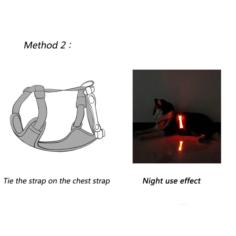 Luminous Strap For Dog Collar Harness Leash