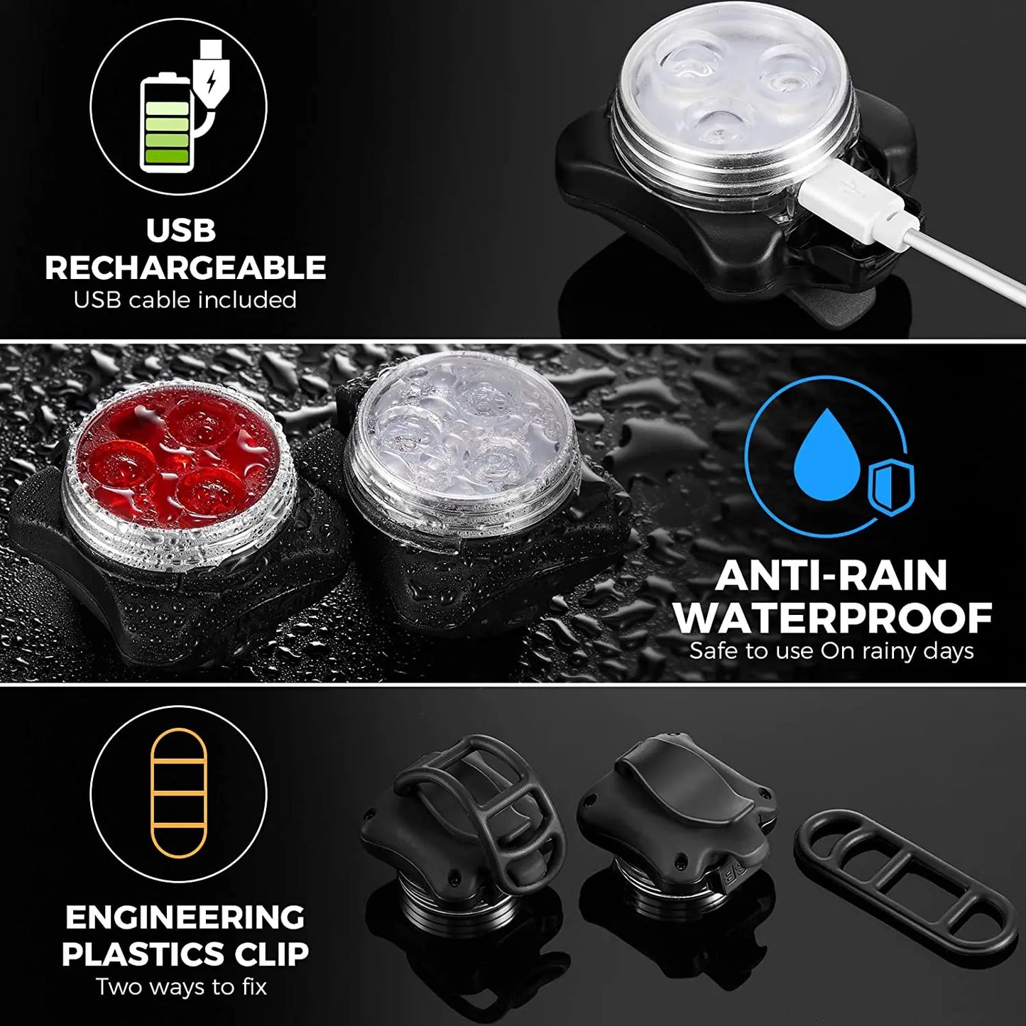 LED Dog Lamp Flashlight for Night Safety