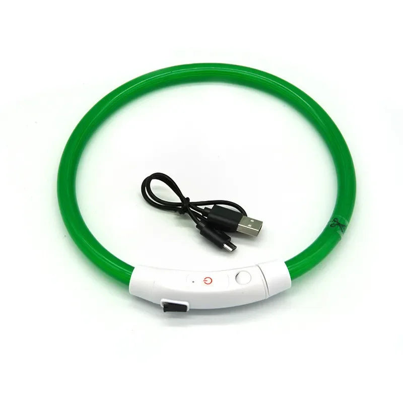 Adjustable LED Dog Collar - USB Rechargeable