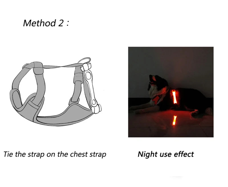 Luminous Strap For Dog Collar Harness Leash