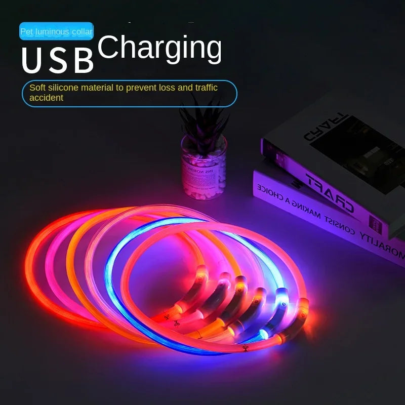 Adjustable LED Dog Collar - USB Rechargeable