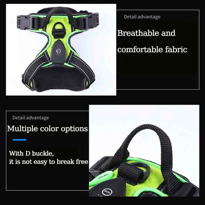 LED Glowing Dog Harness for Nighttime Walks