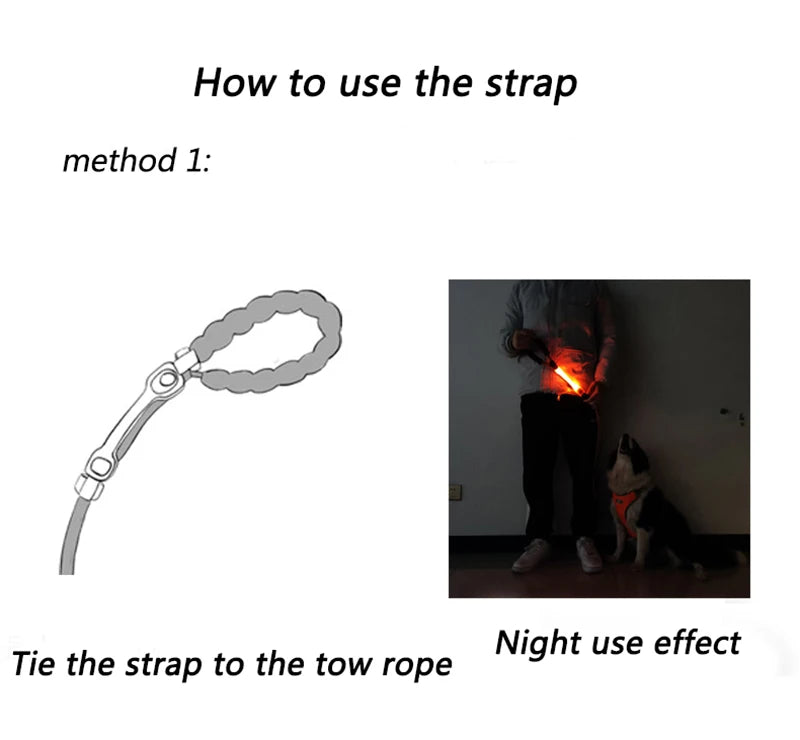 Luminous Strap For Dog Collar Harness Leash