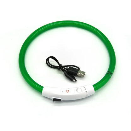 Adjustable LED Dog Collar - USB Rechargeable